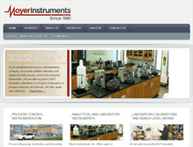 Tablet Screenshot of moyerinstruments.com